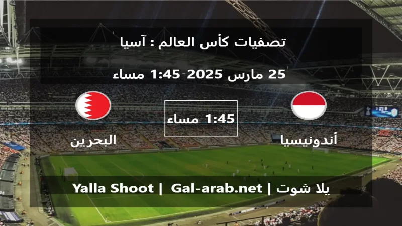 مباراة أندونيسيا و البحرين - تصفيات كأس العالم : آسيا